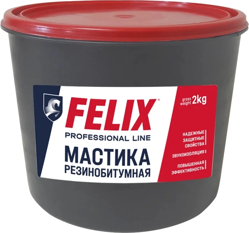 Мастика антикор. резино-битумная ведро 2кг. FELIX  купить в Пензе