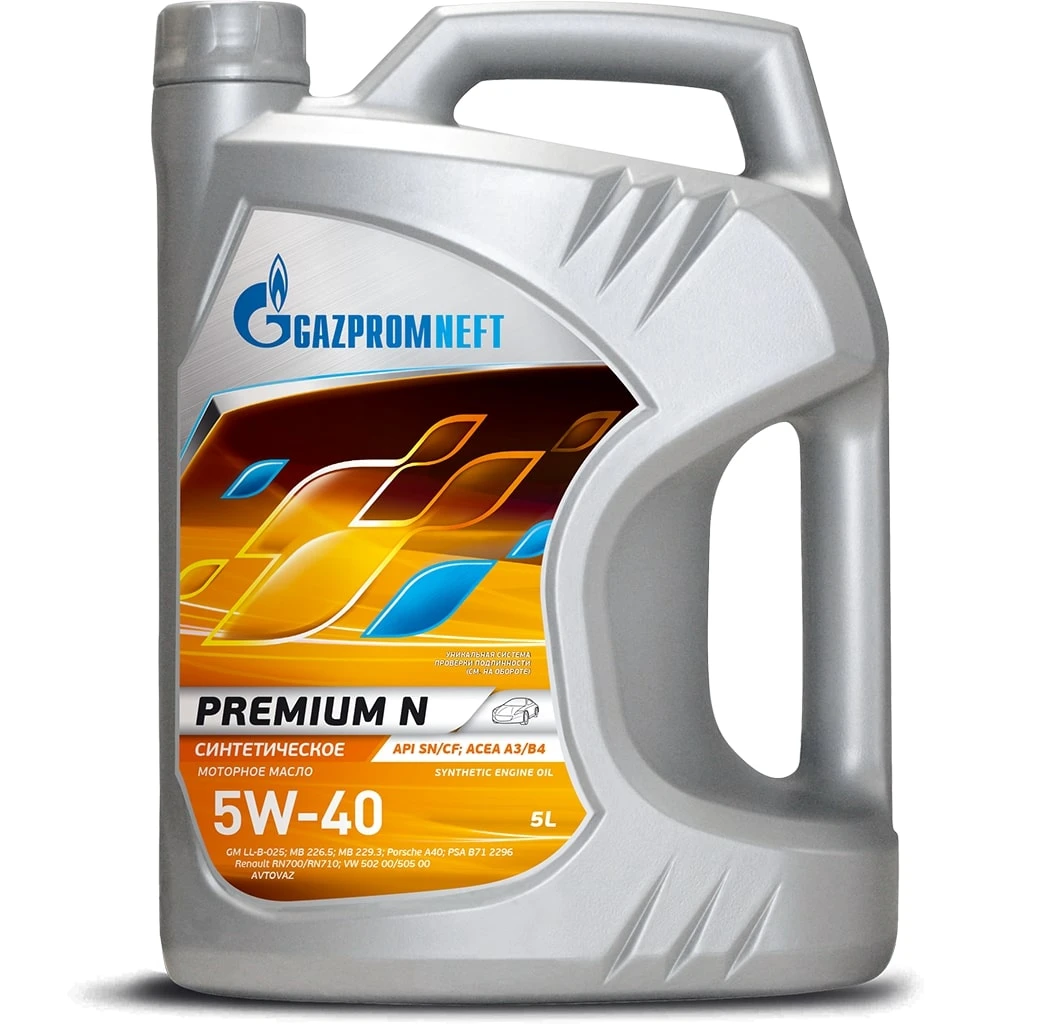 Масло моторное Gazpromneft Premium N 5w-40 5л