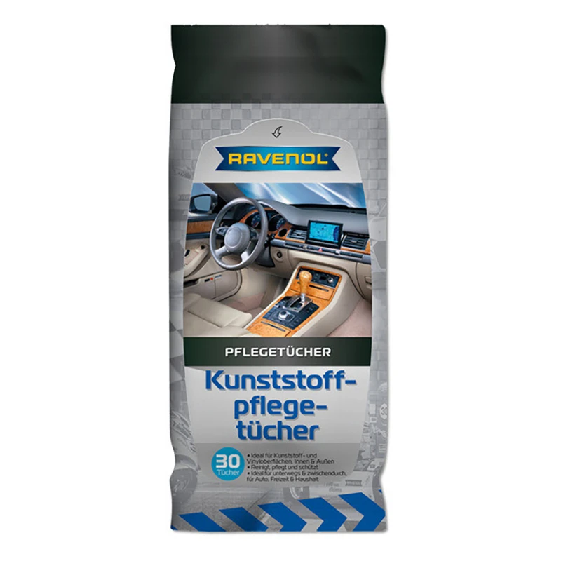 4014835845725 RAVENOL Салфетки влажные для ухода за интерьером автомобиля (30 шт.)