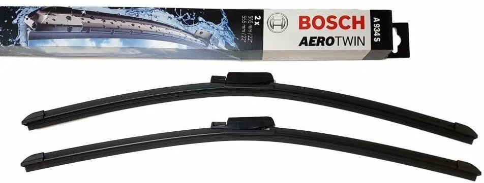 Фото Щетки стеклоочистителя бескаркасные 555/555мм (к-т) BOSCH AEROTWIN A934S — оригинальные автотовары Мега Ойл