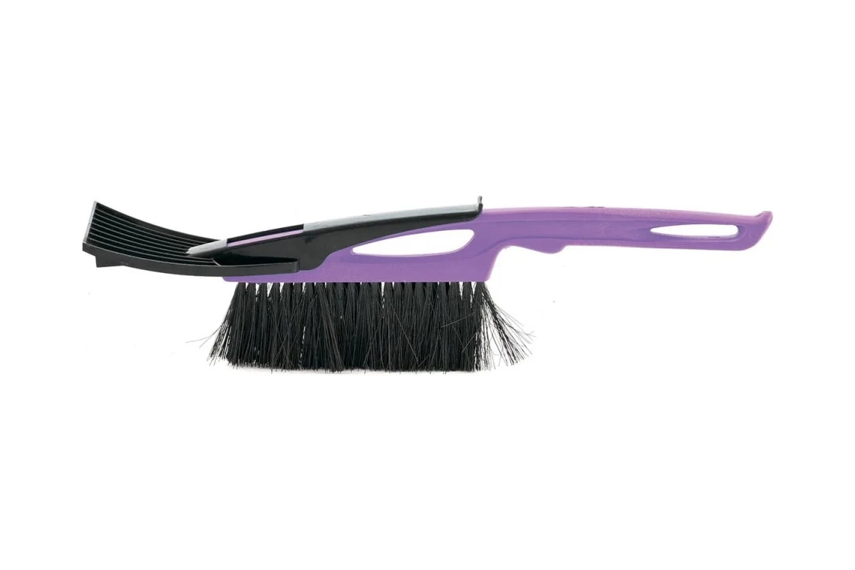 Щетка сметка для снега со скребком 400мм фиолетовая Sparta 552945