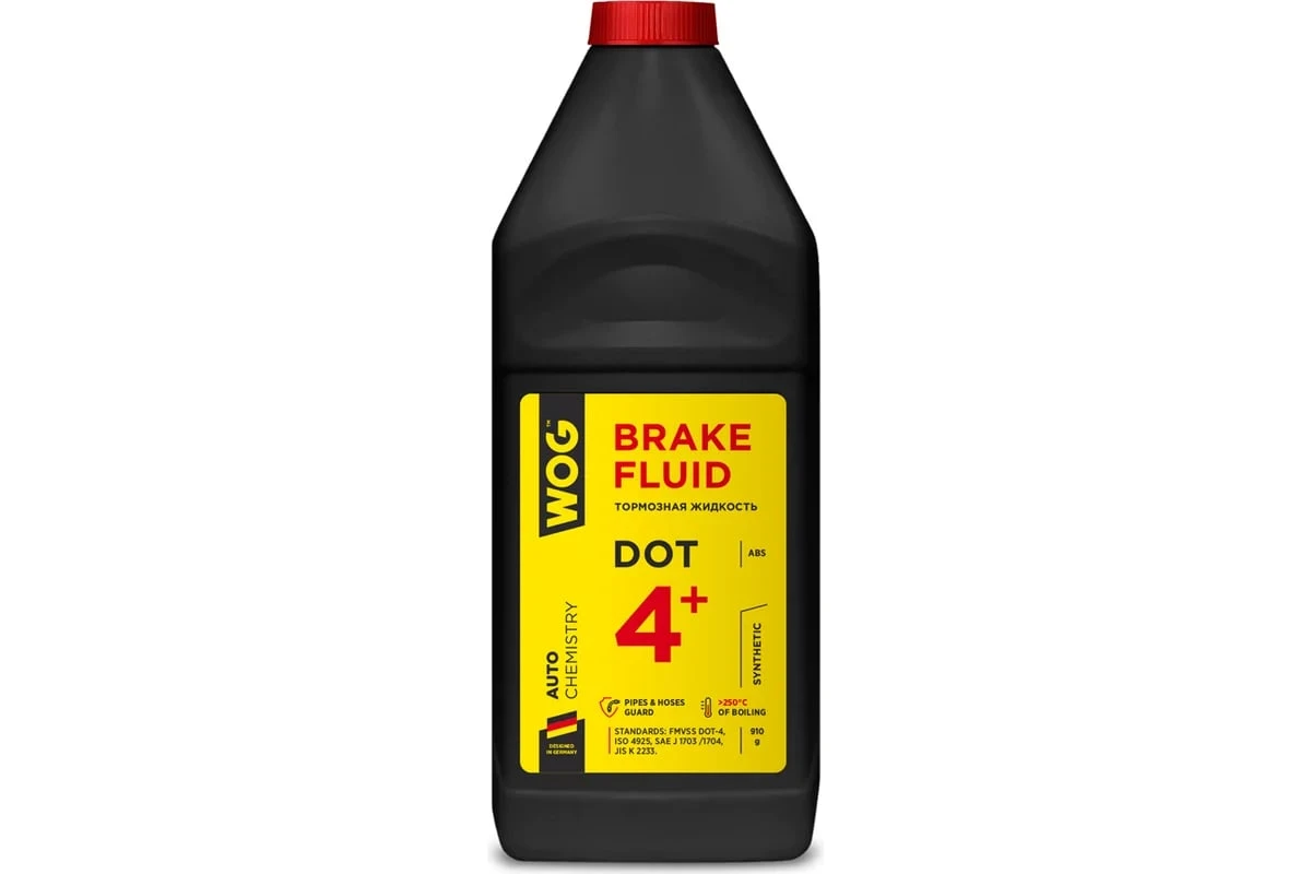Тормозная жидкость WOG DOT 4+ 1 л WGC0141