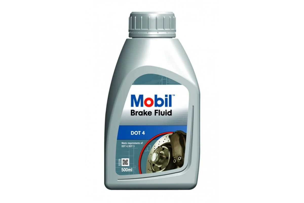 Тормозная жидкость Mobil Brake Fluid DOT 4 0.5л