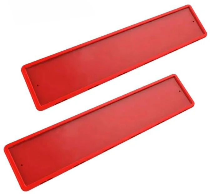 Рамка номерного знака Красная силикон с адаптером SDS 