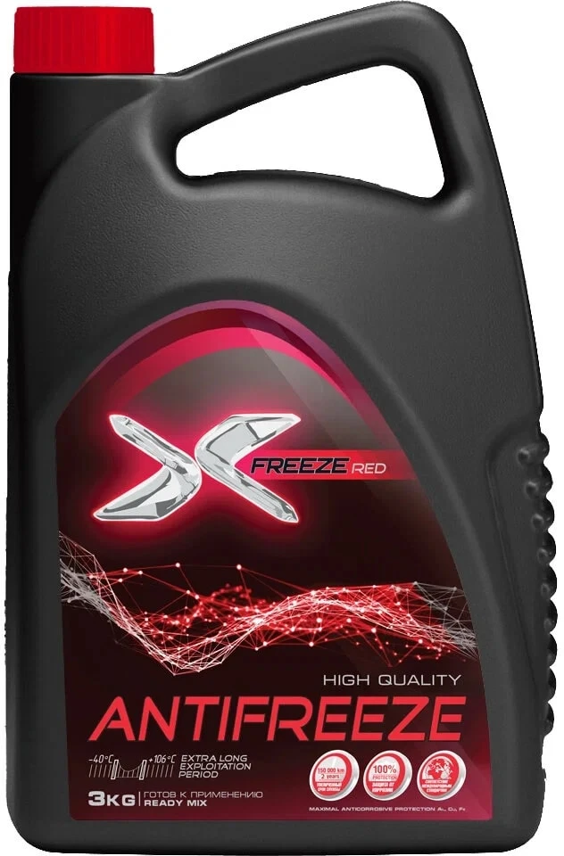 Антифриз FELIX X-Freeze красный 3кг.