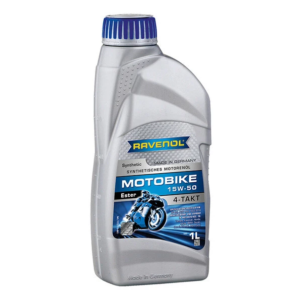 Масло моторное для мотоциклов RAVENOL MOTOBIKE 4T ESTER 15W50 1л