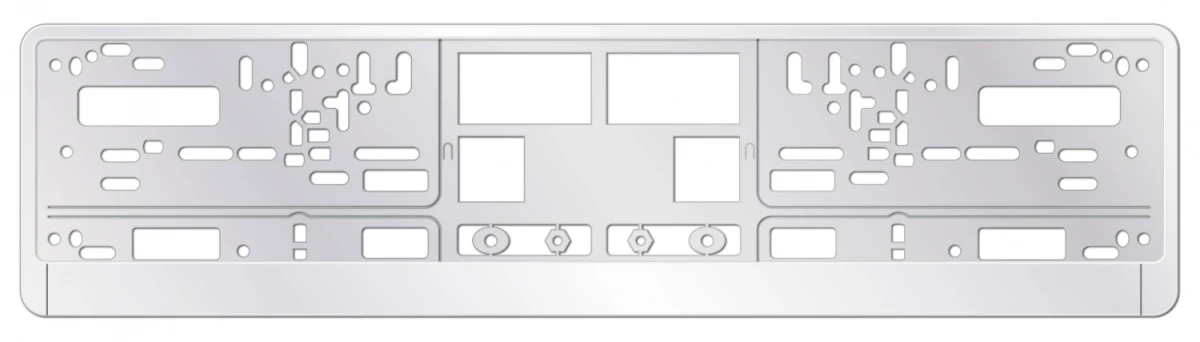 Рамка под номерной знак белая AVS RN-14 A78563S