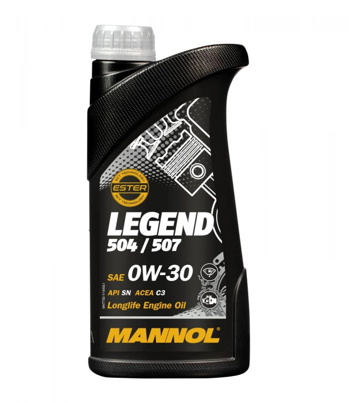 Масло моторное MANNOL LEGEND 504/507 0W30 1л 77301
