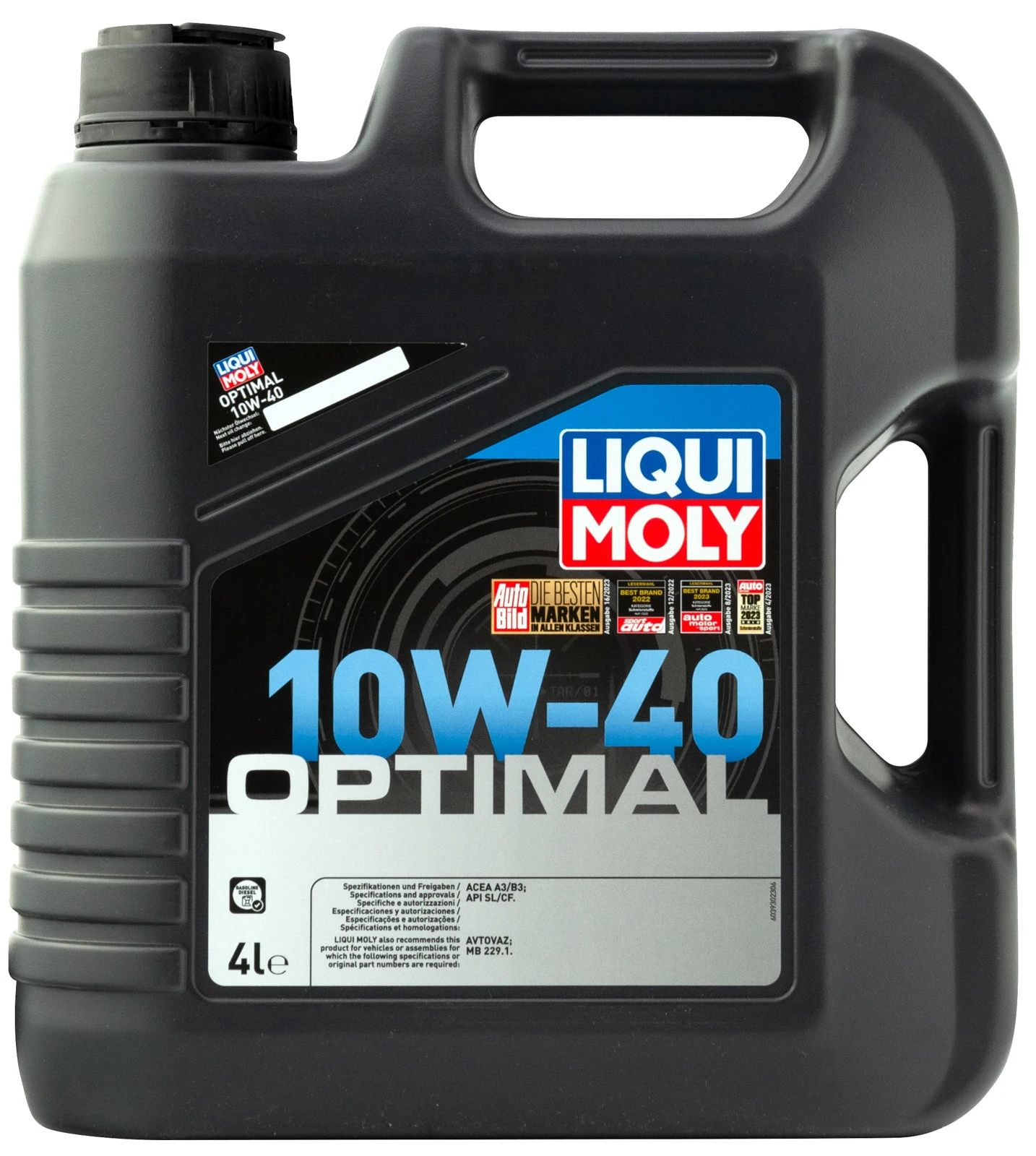 Масло моторное LIQUI MOLY Optimal 10W40 SL/CF;A3/B3 4л