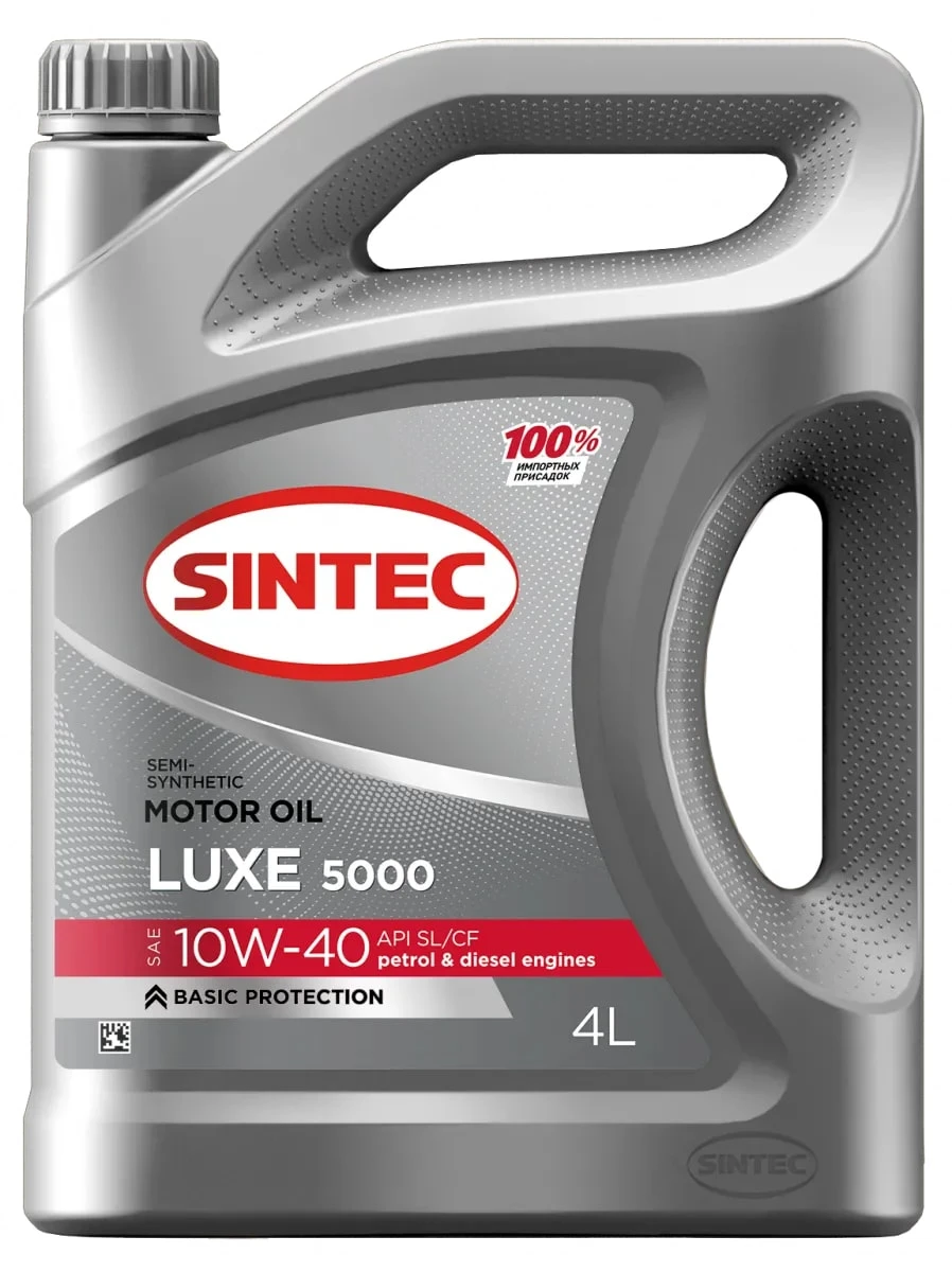 Масло моторное Sintec LUXE 5000 10W40 SL/CF A3/B4 4л