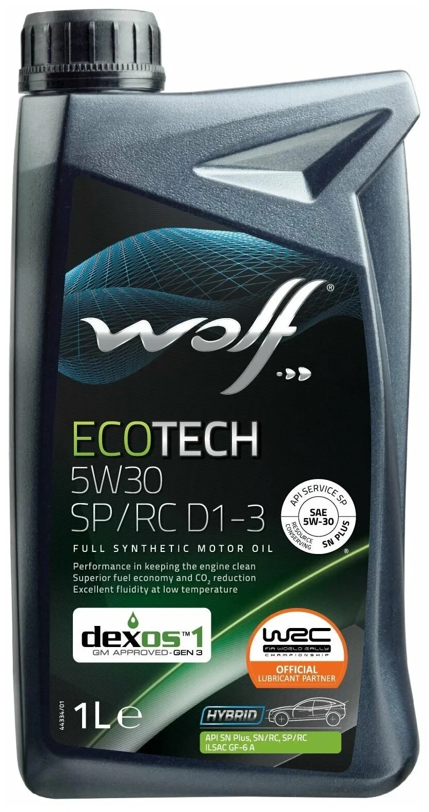 Масло моторное WOLF ECOTECH SP/RC D1-3 5W30 1л
