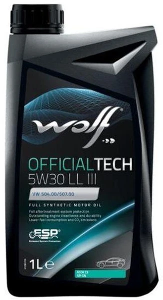 Масло моторное WOLF OFFICIALTECH 5W-30 LL lll 1л (8307416)