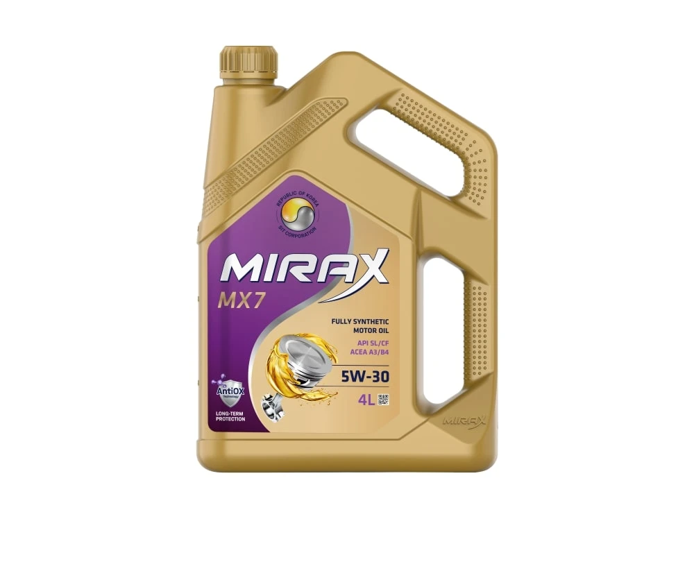 Масло моторное Mirax MX7 5W30 A3/B4 SL/CF 4л