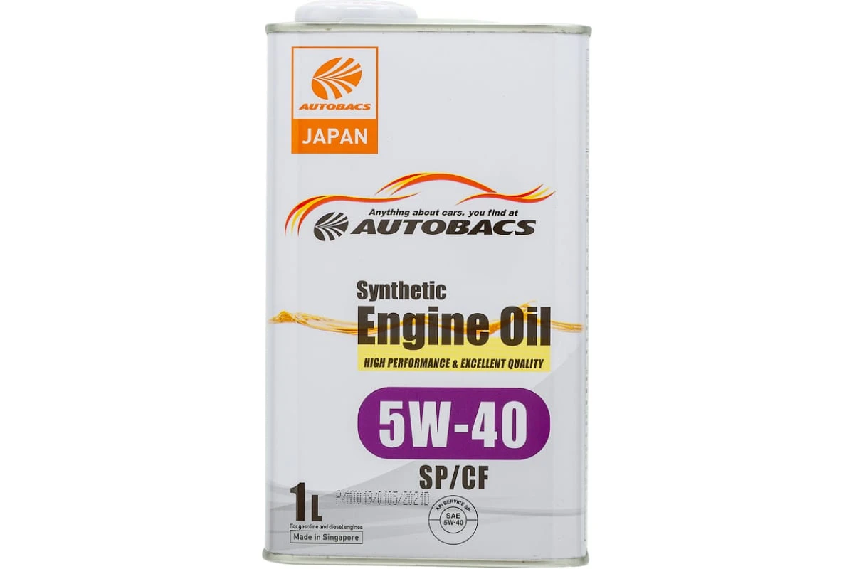 Масло моторное Autobacs Engine oil SYNTHETIC 5W40 SP 1л