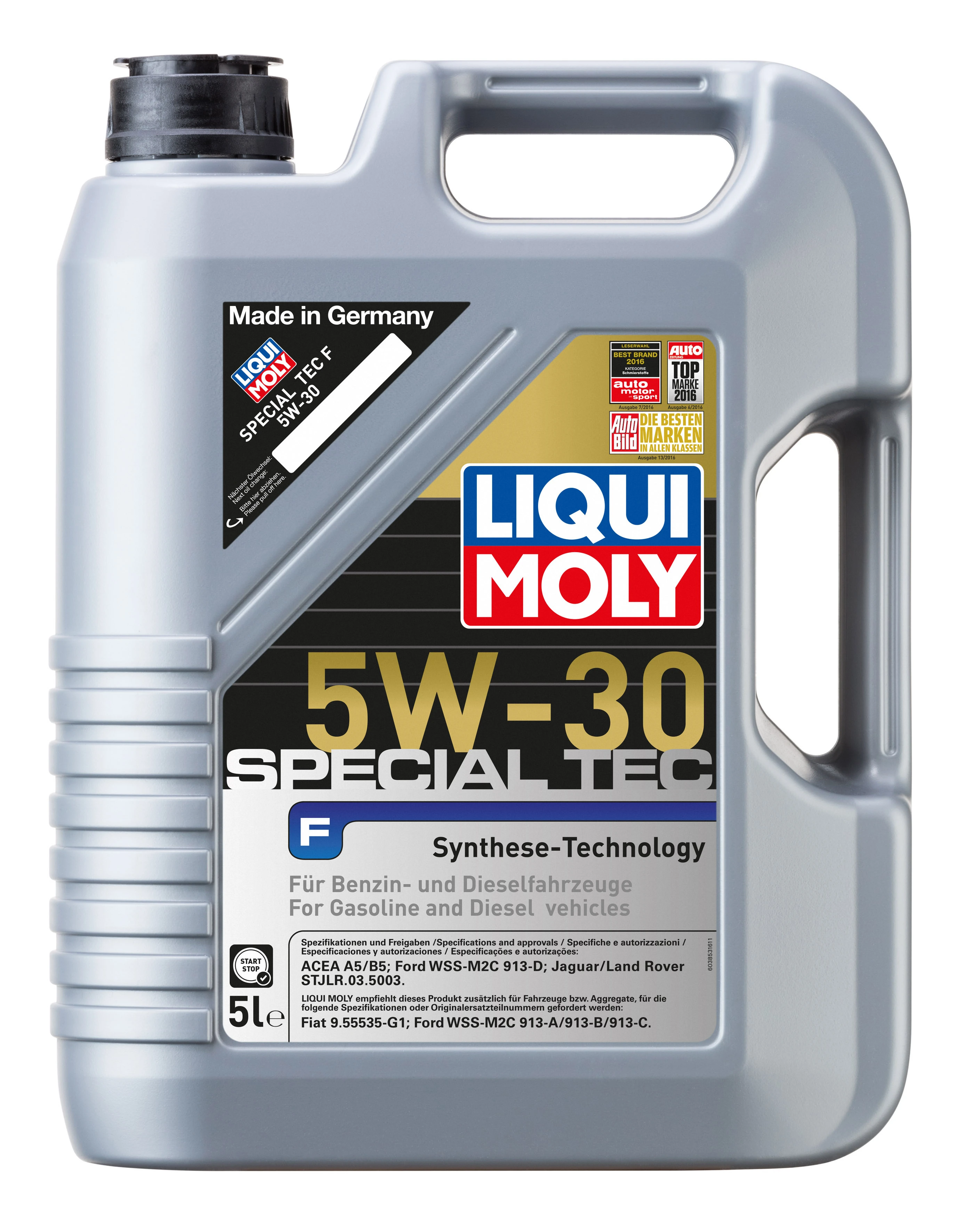 Масло моторное LIQUI MOLY Special Tec F 5W30 A5/B5 5л