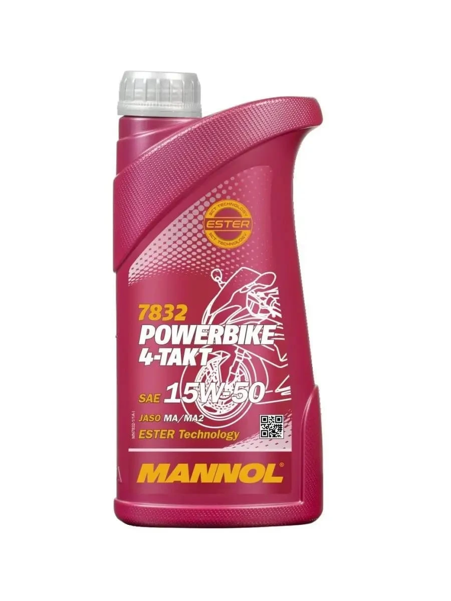 Масло моторное MANNOL 4-TAKT POWERBIKE 15W50 1л