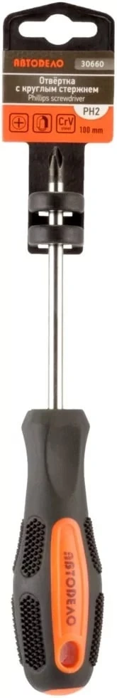 Отвертка крестовая PH2x150мм Автодело 30665