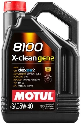 Масло моторное MOTUL 8100 X-clean gen 2 5W40 5л