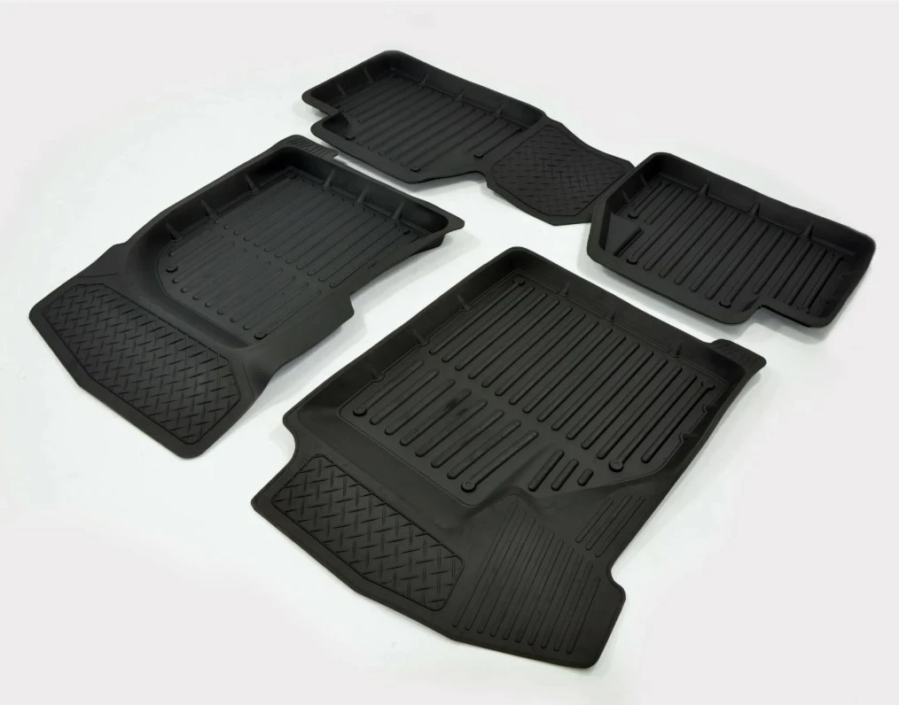 Коврики резиновые в салон 3D STANDART для Lada Priora SD/HB/UN (2007-2018)