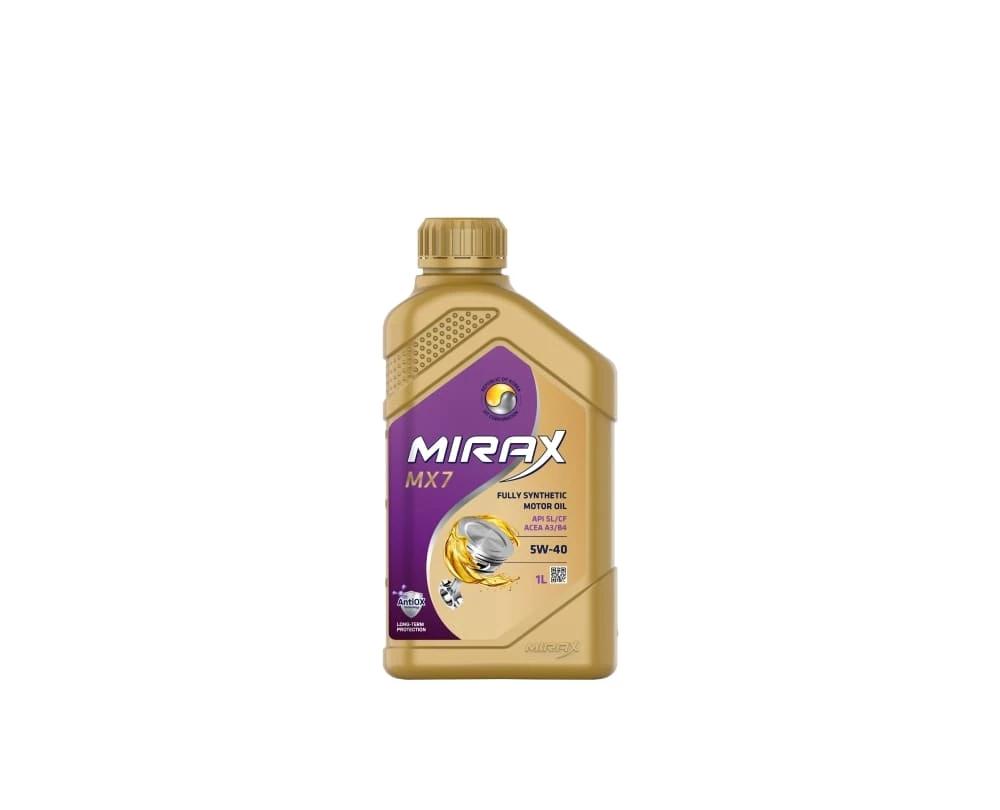 Масло моторное Mirax MX7 5W40 A3/B4 SL/CF 1л