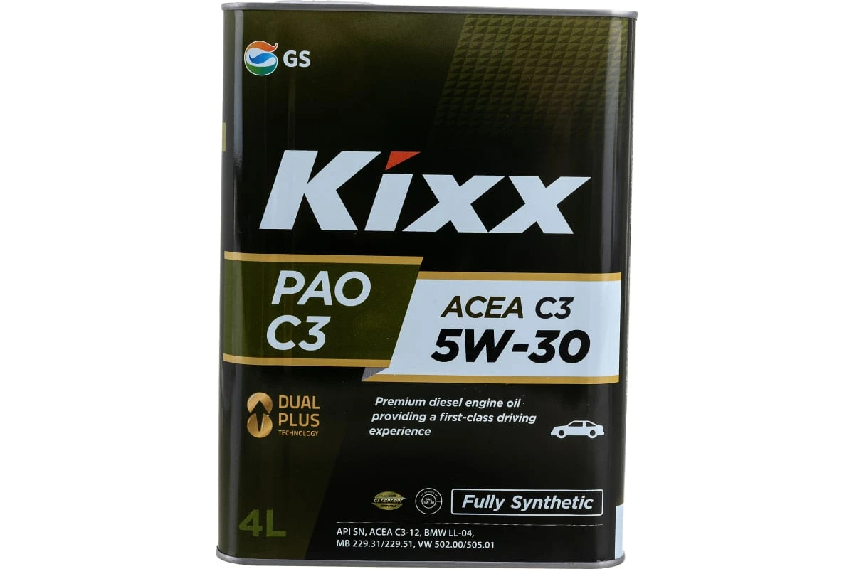 Масло моторное KIXX PAO 5W30 SN/CF C3 4л