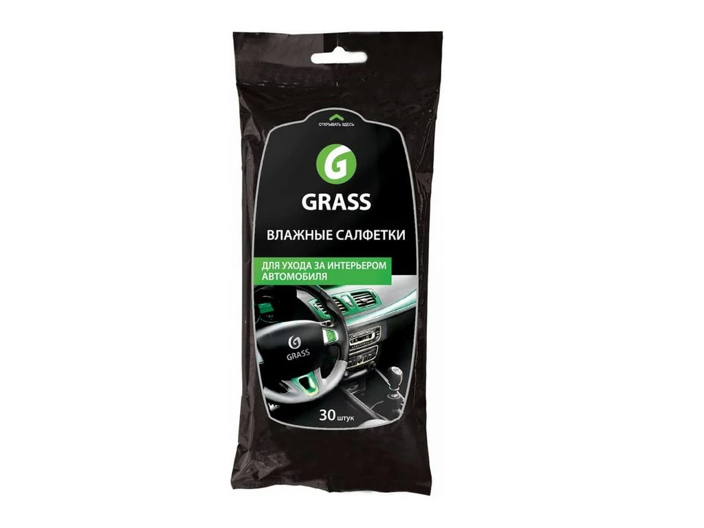 Фото Салфетка влажная для ухода за интерьером а/м GRASS IT0311 — оригинальные автотовары Мега Ойл