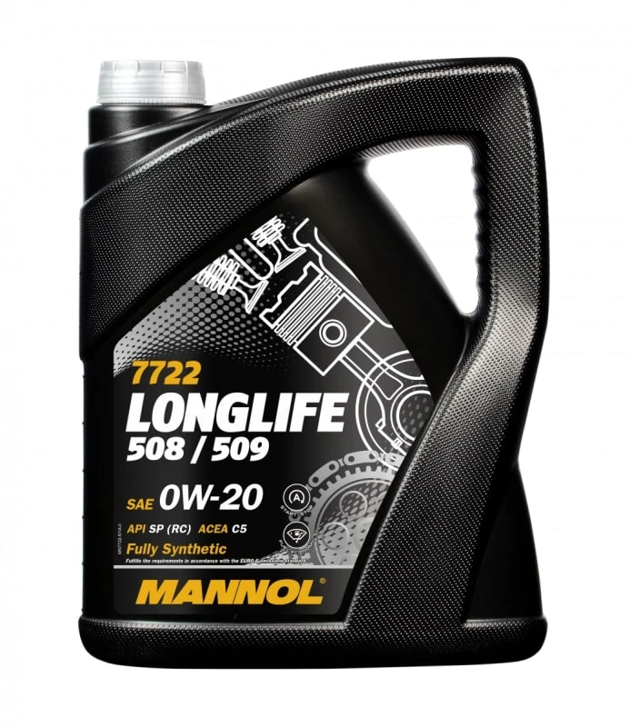 Масло моторное MANNOL LONGLIFE 508/509 0W20 5л 77225