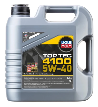 Масло моторное LIQUI MOLY HC-Синт Top Tec 4100 5W40 SN/CF;A3/B4/C3 4л