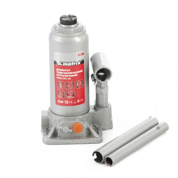 50762 Домкрат гидравлический бутылочный 3т h подъема 178-343мм Matrix