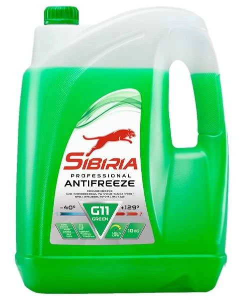 Антифриз SIBIRIA G11 зеленый 10кг