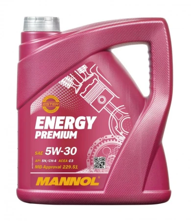 Масло моторное MANNOL ENERGY PREMIUM 5W30 4л 4007