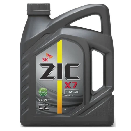 Масло моторное ZIC X7 DIESEL 10W40 6л 