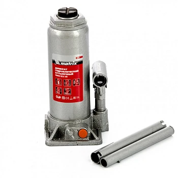 50766 Домкрат гидравлический бутылочный 8т h подъема 230-457мм Matrix