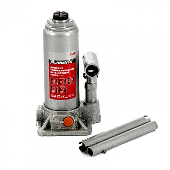50763 Домкрат гидравлический бутылочный 4т h подъема 194-372мм Matrix