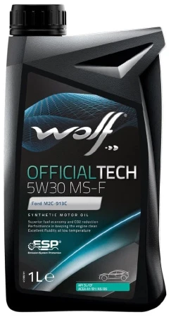 Масло моторное WOLF OFFICIALTECH 5W-30 MS-F 1л 8308611