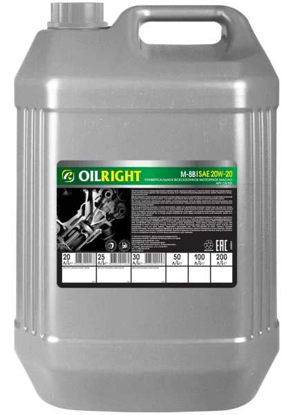 Масло моторное OIL RIGHT М8 В 20л - купить с доставкой по РФ в магазине Мега Ойл
