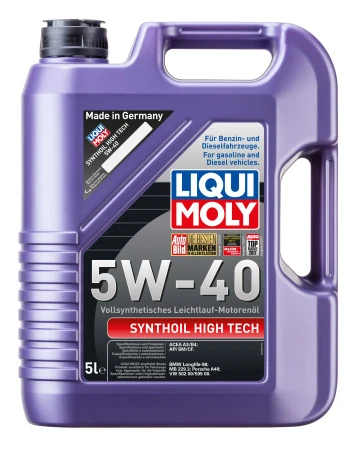 Масло моторное LIQUI MOLY Synthoil High Tech 5W40 SM/CF;A3/B4 5л