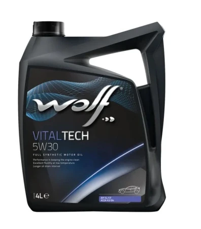 Масло моторное синтетическое WOLF VITALTECH 5W30  4л 8309908