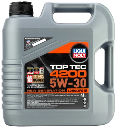 Масло моторное LIQUI MOLY HC-Синт Top Tec 4200 5W30 A3/B4/C3 4л