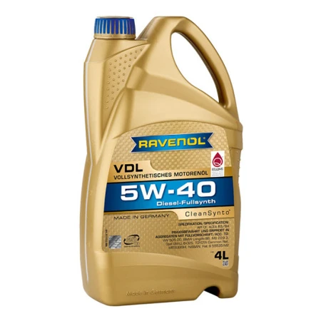 Масло моторное RAVENOL VDL 5W40 4л