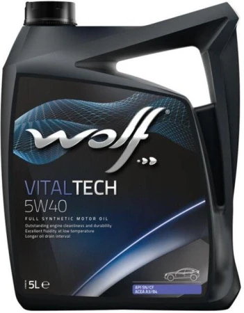 Масло моторное WOLF VITALTECH 5W-40 5л (8311291)