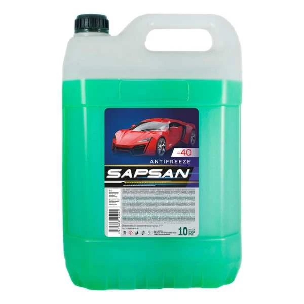 Антифриз Sapsan Green кан. 10 кг.