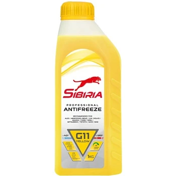 Антифриз SIBIRIA G11 желтый 1кг