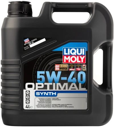 Масло моторное LIQUI MOLY Optimal Synth 5W40 SN/CF;A3/B4 4л