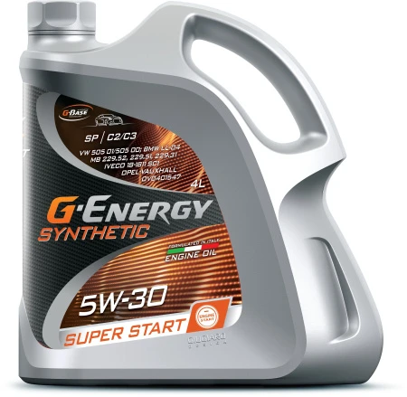 Масло моторное G-Energy Synthetic Super Start 5W30 4л