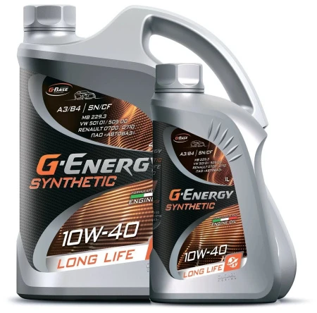 Масло моторное G-Energy Synthetic Long Life 10W-40 АКЦИЯ 4л+ 1л
