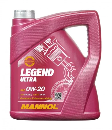 Масло моторное MANNOL LEGEND ULTRA 0W20 4л 79184