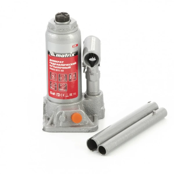 50760 Домкрат гидравлический бутылочный 2т h подъема 158-308мм Matrix