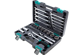 Набор инструментов,Stels 1/2", CrV, пластиковый кейс 31 предм. 14102
