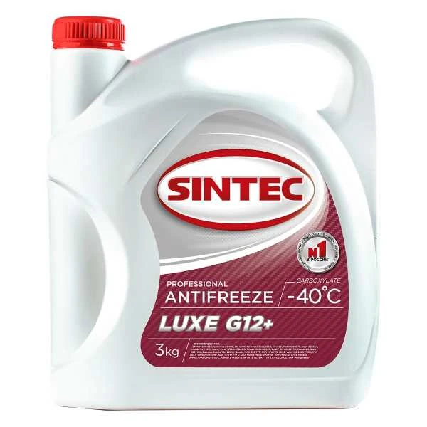 Антифриз Sintec LUXE G12+ красный 3кг — фото товара